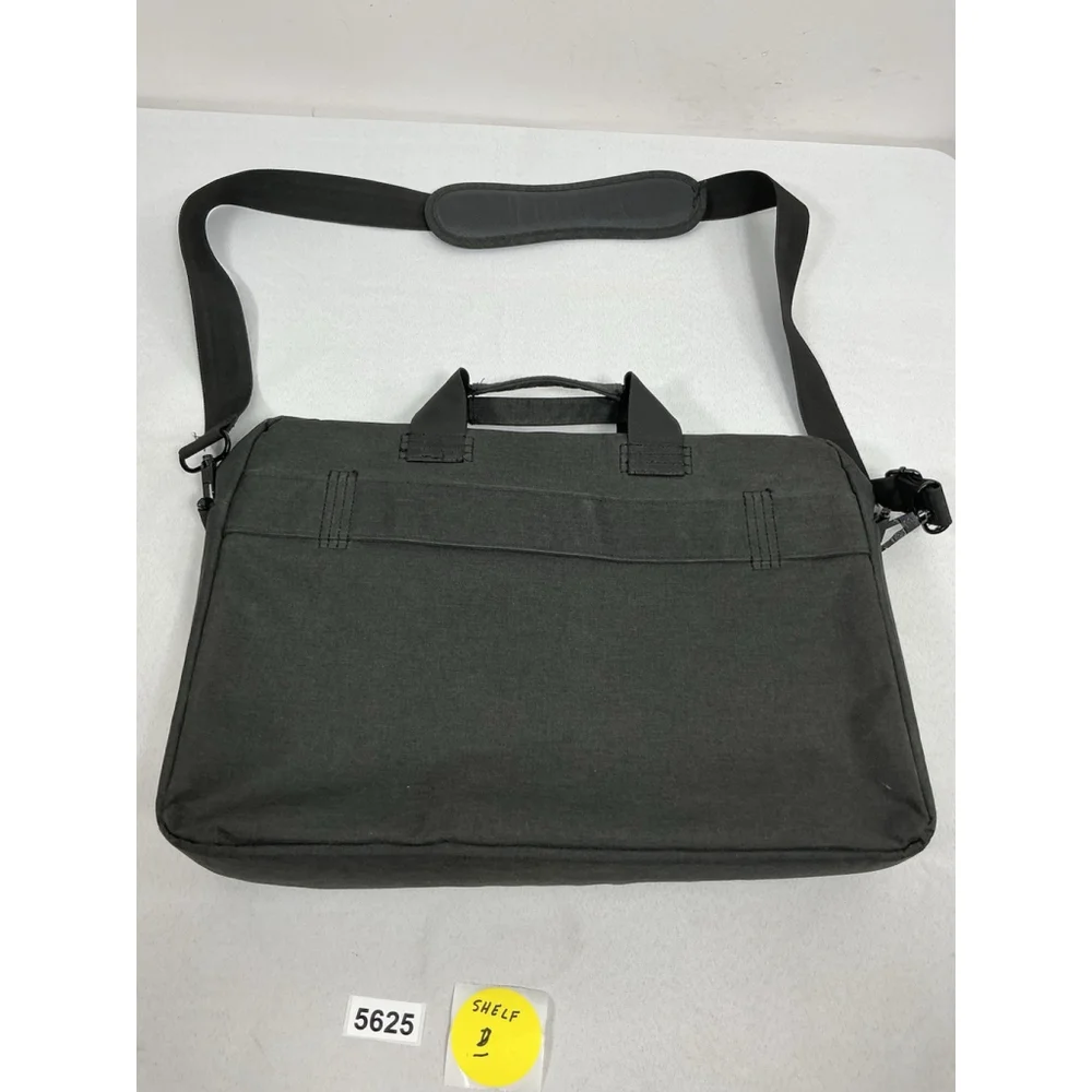 brinch laptop Messenger Bag Black Canvas Hand & Shoulder Strap 16x11.5x4